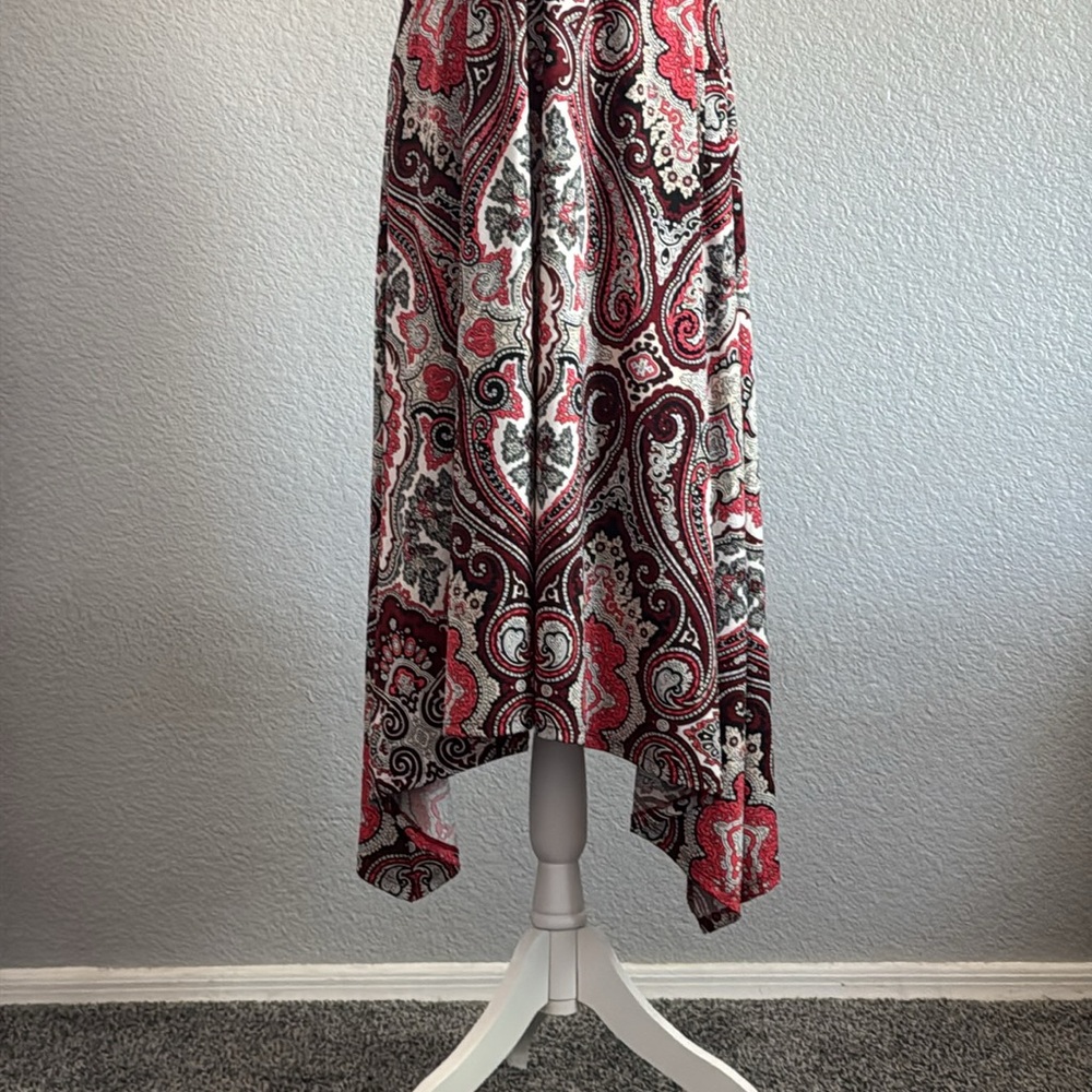 INC International Concepts Red and Black Paisley Dress - Picture 5 of 7